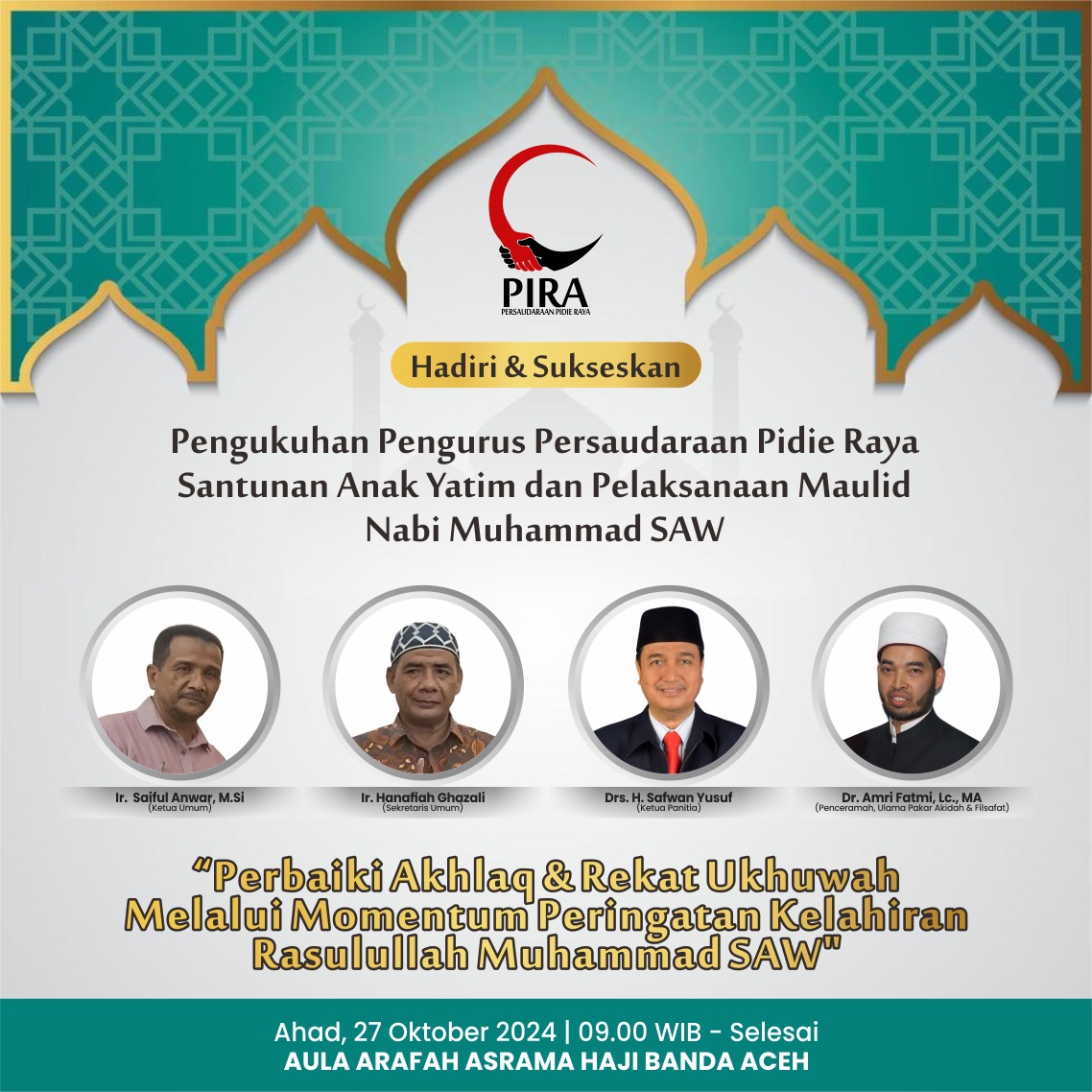 PIRA - MAULID & PENGUKUHAN PENGURUS