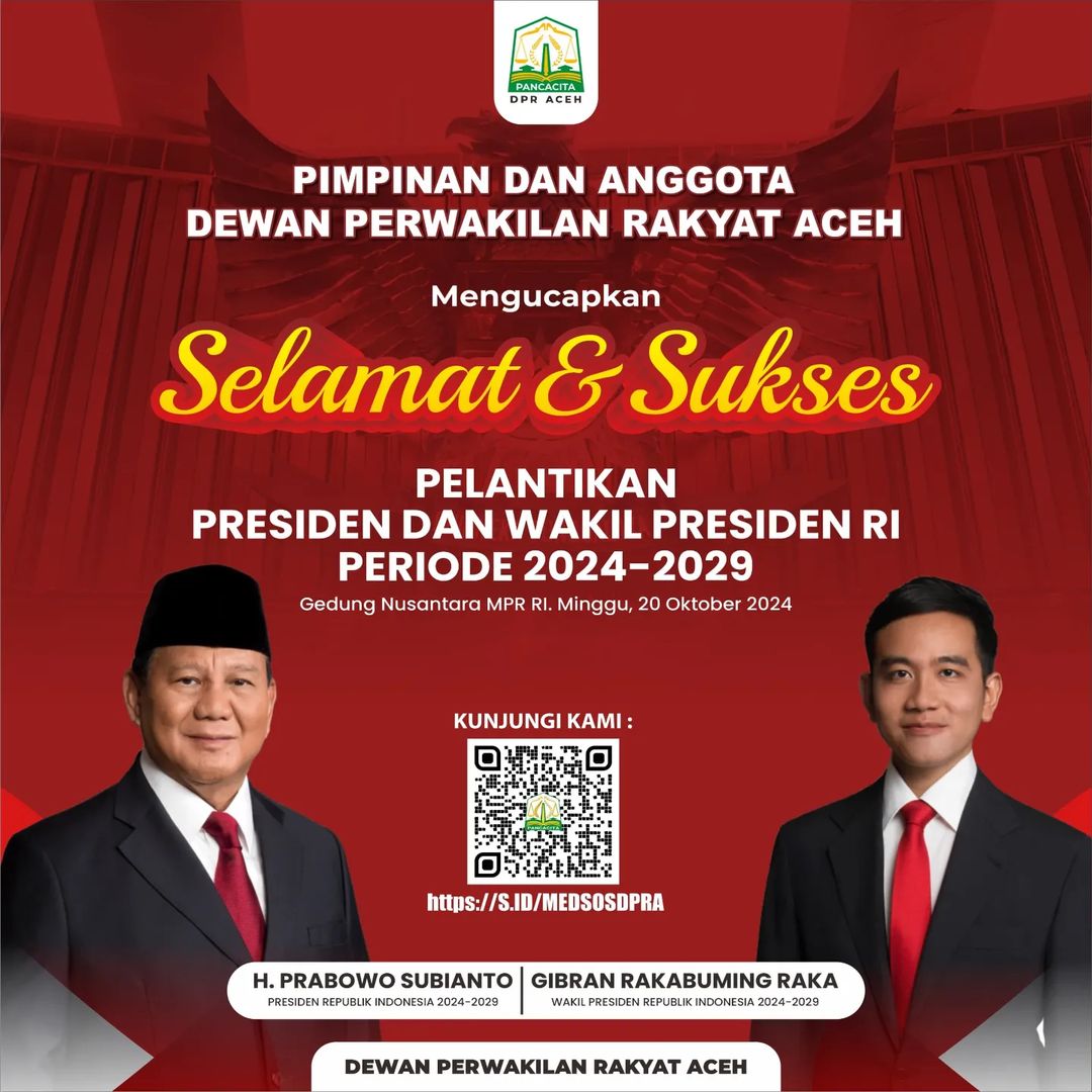 DPRA - PELANTIKAN PRABOWO-GIBRAN