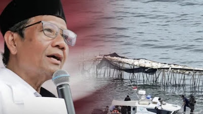 Kasus Pagar Laut, Mahfud MD: Tindak Pidananya Sudah Terang-Benderang