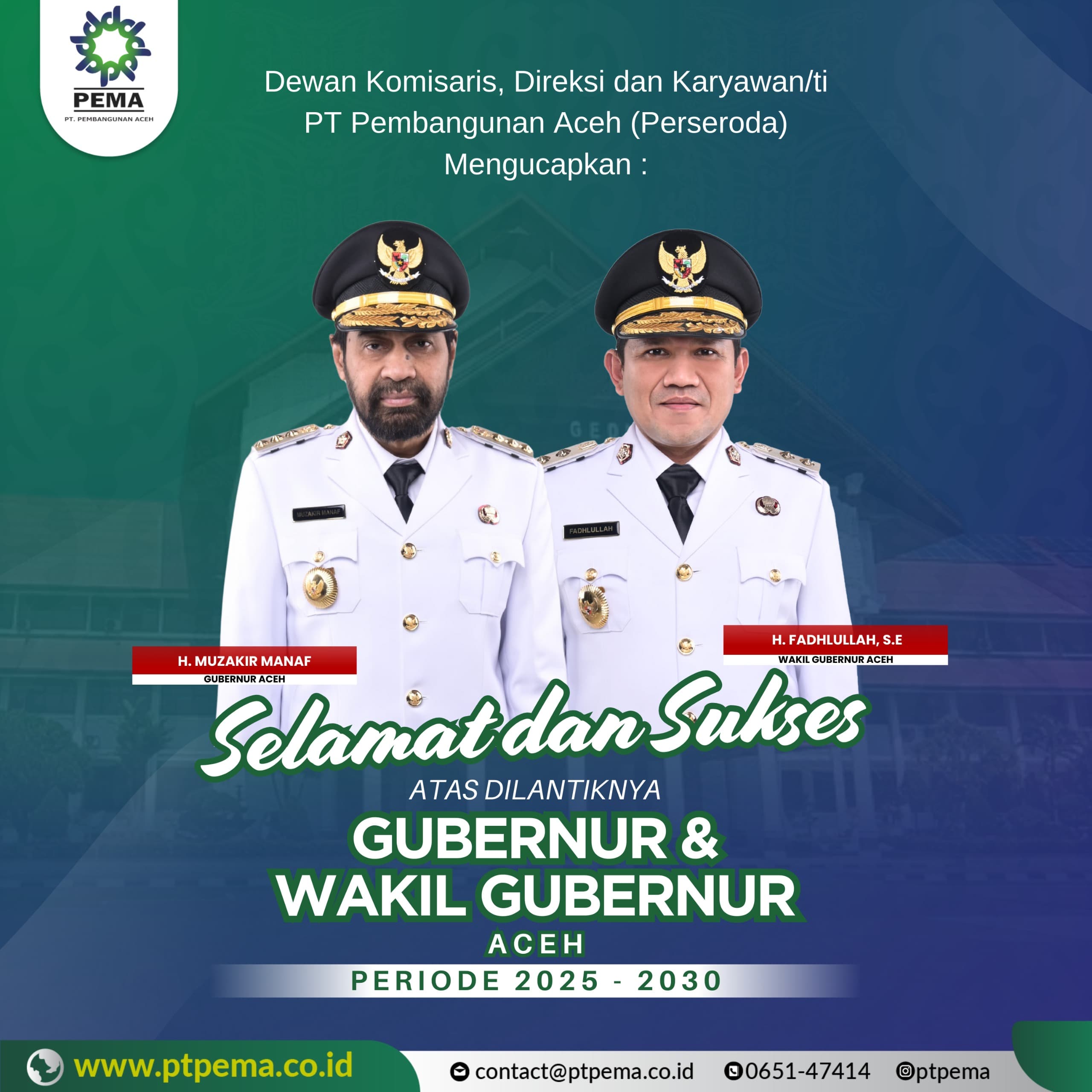 PEMA - PELANTIKAN GUBERNUR ACEH