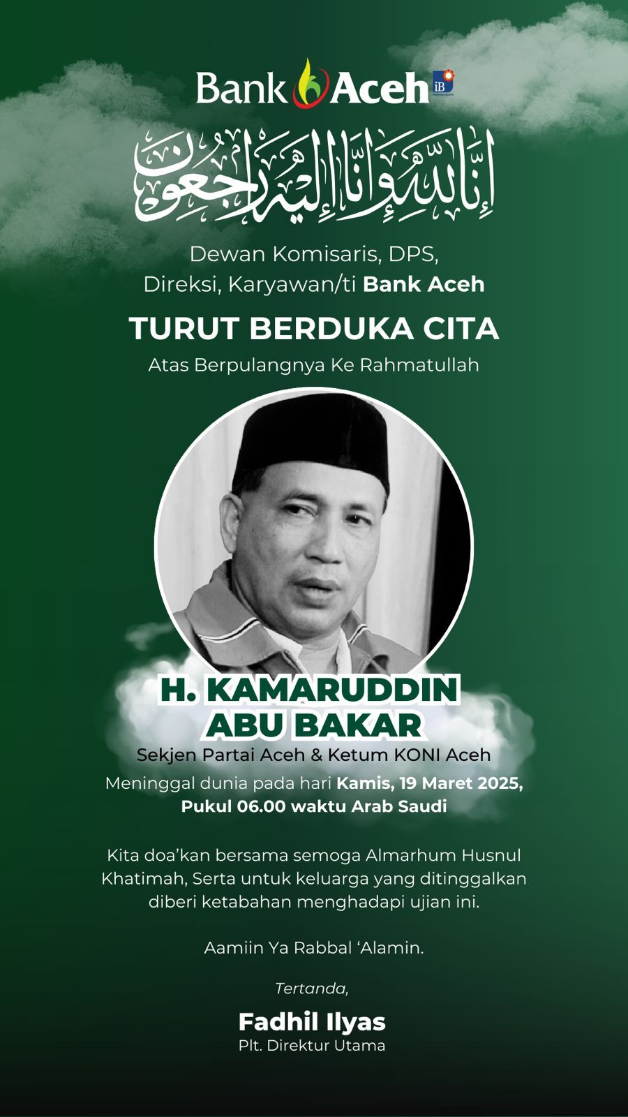 BANK ACEH - TURUT BERDUKA CITA